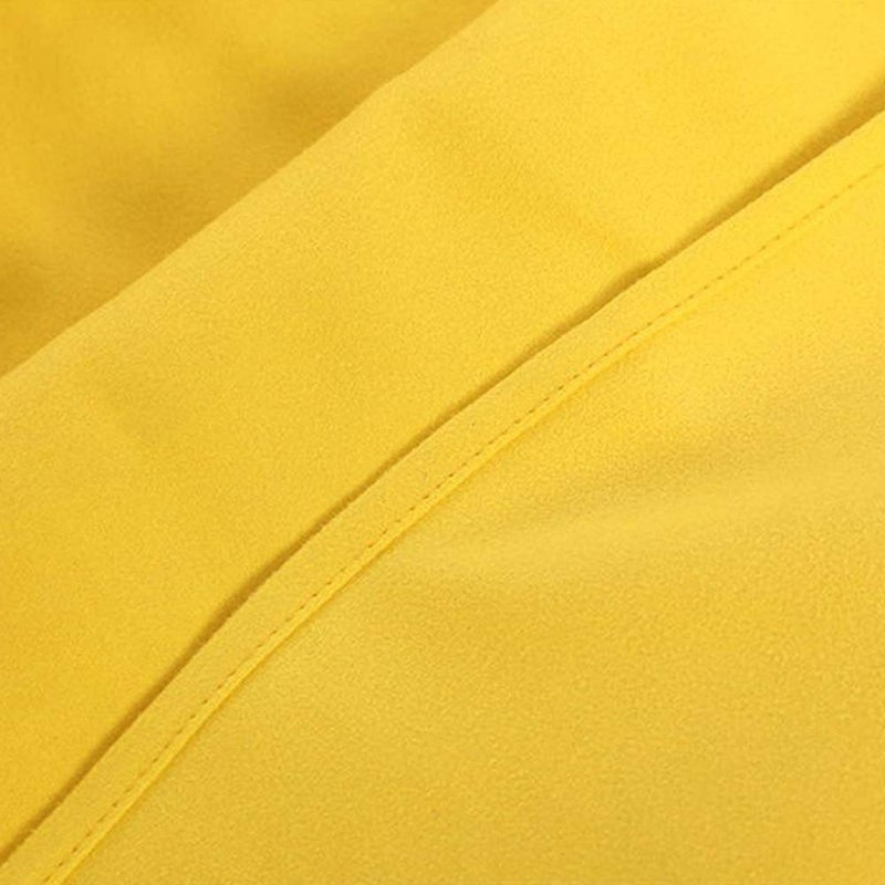 VOCOOL Lounge Chair Cover Beach Towels Covers Microfiber Pool Chair Towel with Pockets for Summer Holidays Sunbathing Garden Sun Lounger, Yellow - Image 3